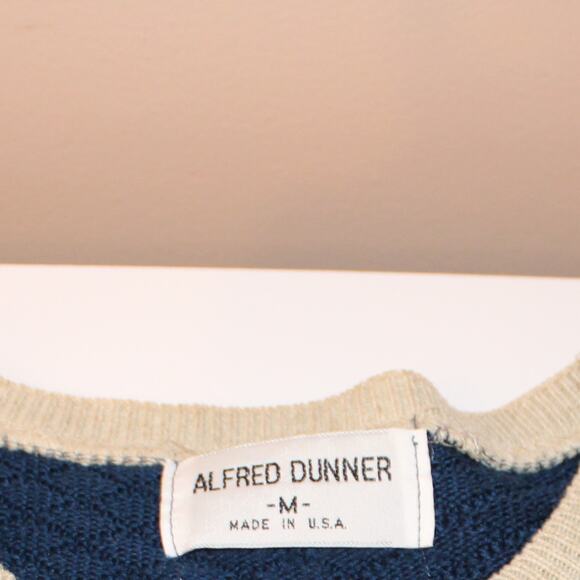 Vintage Alfred Dunner Short Sleeve Sweater Navy, Burgundy & Green Sz M - Picture 3 of 7